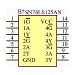 آی سی بافر 74LS125