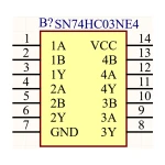 آی سی گیت NAND شماره 74HC03