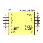 آی سی گیت NAND سه ورودی 4023