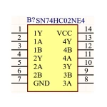 آی سی گیت NOR شماره 74HC02