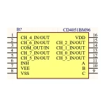 مالتی پلکسر / دی مالتی پلکسر آنالوگ CD4051BM