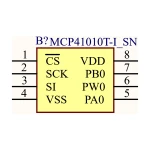 آی سی پتانسیومتر دیجیتال SMD MCP41010