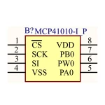 آی سی پتانسیومتر دیجیتال MCP41010