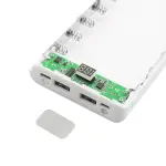 کیس پاور بانک 8 باتری دو خروجی USB به همراه نمایشگر مدل C18