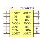 آی سی آپ امپ SMD TL064C