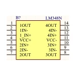 آی سی آپ امپ LM348N