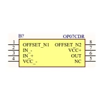 آی سی آپ امپ SMD OP07C کپی