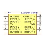 آی سی آپ امپ SMD LM324 کپی
