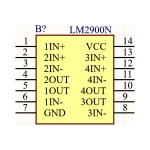 آی سی آپ امپ LM2900N