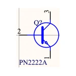 ترانزیستور 2N2222A پلاستیکی