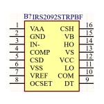 آی سی آمپلی فایر صوتی SMD IRS2092STRPBF