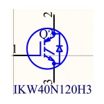 ترانزیستور IKW40N120H3 N-Channel IGBT کپی