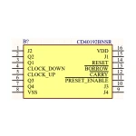 آی سی شمارنده 4 بیتی SMD CD40192BNSR