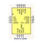 آی سی رگولاتور با رابط TPS65233-1 RTE I2C