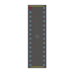 میکروکنترلر PIC16F876A-I-SP بازسازی شده