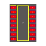 آی سی بافر HC 74258 SMD