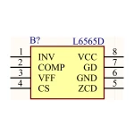آی سی کنترلر سوئیچینگ SMD L6565D