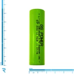 باتری لیتیوم یون 18650 تک سلول 3.7 ولت 2000mAH 15C