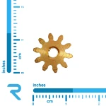 چرخ دنده 10 دنده مدول 1 پهنا 5 سوراخ 3 میلی متر