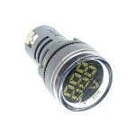ولت متر پنلی AC چراغ سیگنالی سفید دایره ای با قطر 22mm
