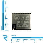 ماژول فرستنده گیرنده LORA-RA01 دارای چیپ SX1278 و فرکانس 433MHz