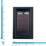 ولت متر و آمپر متر پنلی 50A-100V شنت دار دو رنگ قرمز و آبی