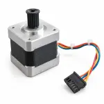 استپ موتور 24 - 12 ولت 1.8 درجه NEMA17 مدل 17HD8001 بازسازی شده