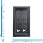 ولت متر و آمپر متر پنلی 10A-100V قرمز با قابلیت کالیبره ولتاژ و جریان